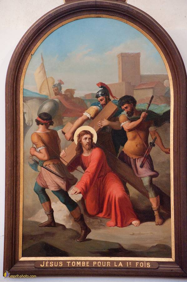 Nom de l'image : D30096293a_(c)Norbert-JUNG — Description :  Chemin de croix à l'église de la Ferté Vidame (28300)